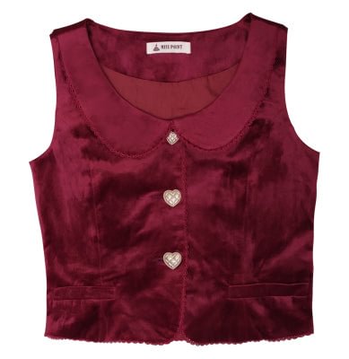 [Pre]Christmas Preppy Style Velvet Classic Lolita Skirt Vest Set Dress
