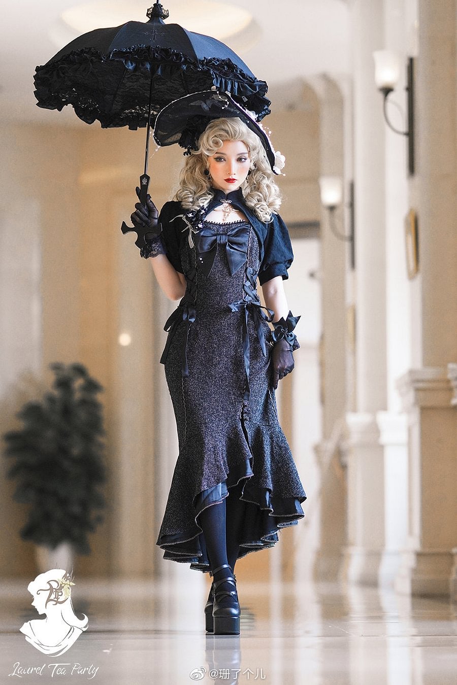 Prom Goth Dresses JSK Simple Classic Light Lolita Fishtail Dress Lace Long