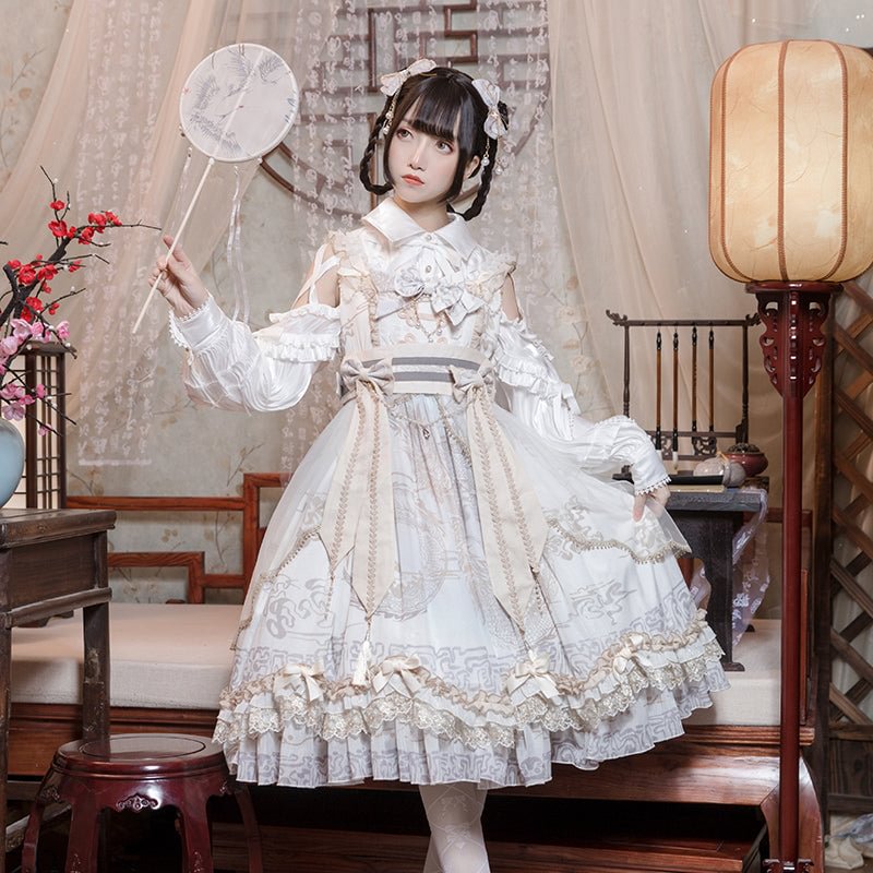 Qi Lolita Prom Dresses Lolita Dress Clothes Elegant Lolita Cake JSK Dress