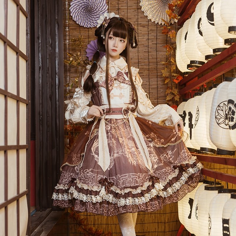 Qi Lolita Prom Dresses Lolita Dress Clothes Elegant Lolita Cake JSK Dress
