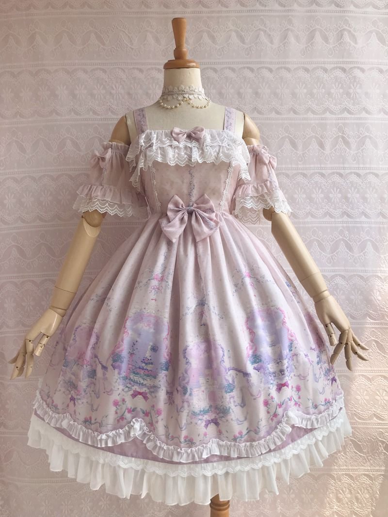 Secret Garden Summer Lolita JSK Dress Sweet Bow