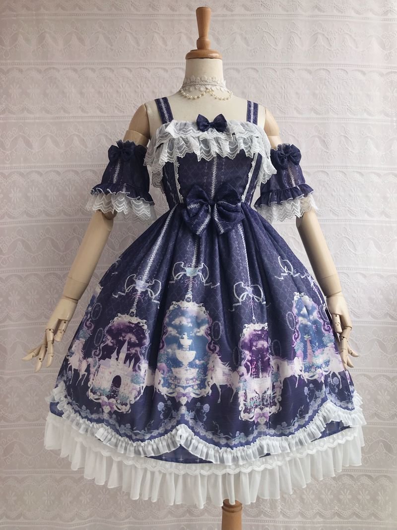 Secret Garden Summer Lolita JSK Dress Sweet Bow
