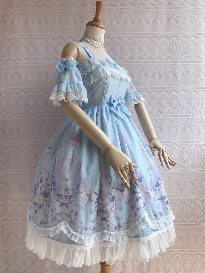 Secret Garden Summer Lolita JSK Dress Sweet Bow