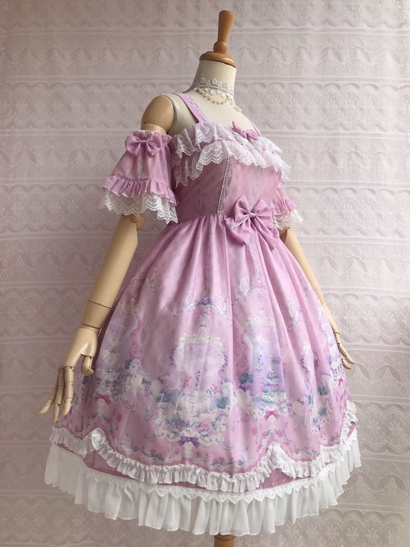 Secret Garden Summer Lolita JSK Dress Sweet Bow