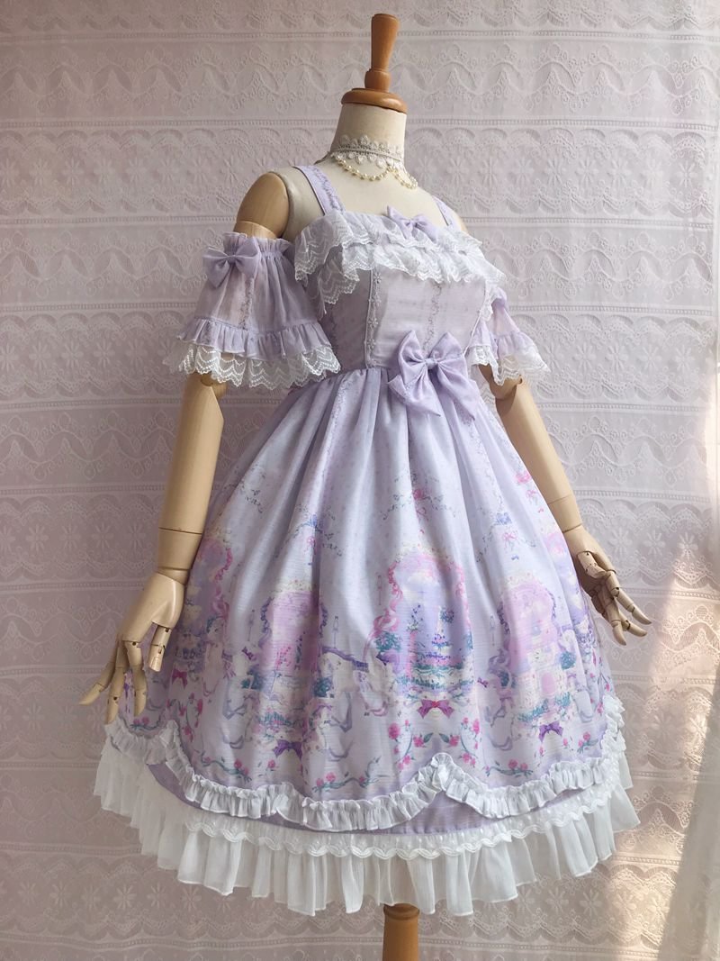 Secret Garden Summer Lolita JSK Dress Sweet Bow