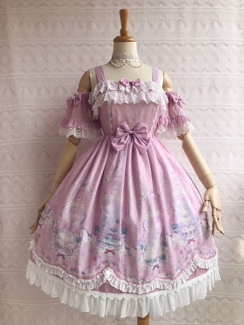 Secret Garden Summer Lolita JSK Dress Sweet Bow