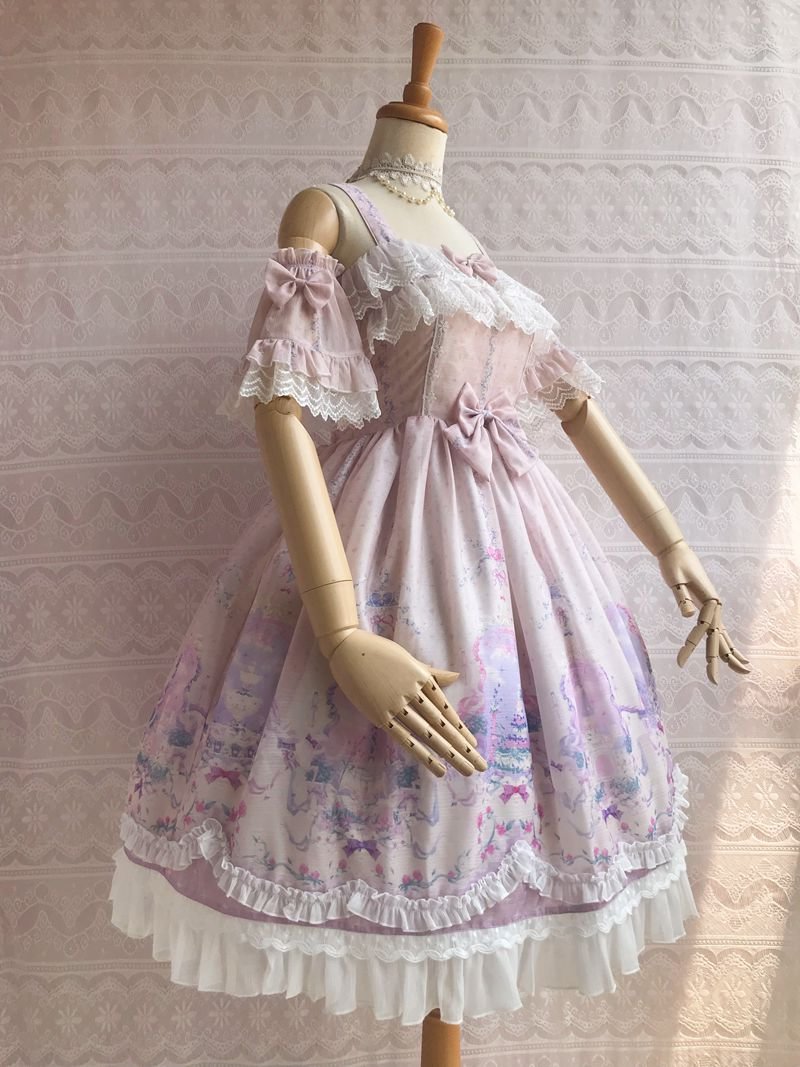 Secret Garden Summer Lolita JSK Dress Sweet Bow