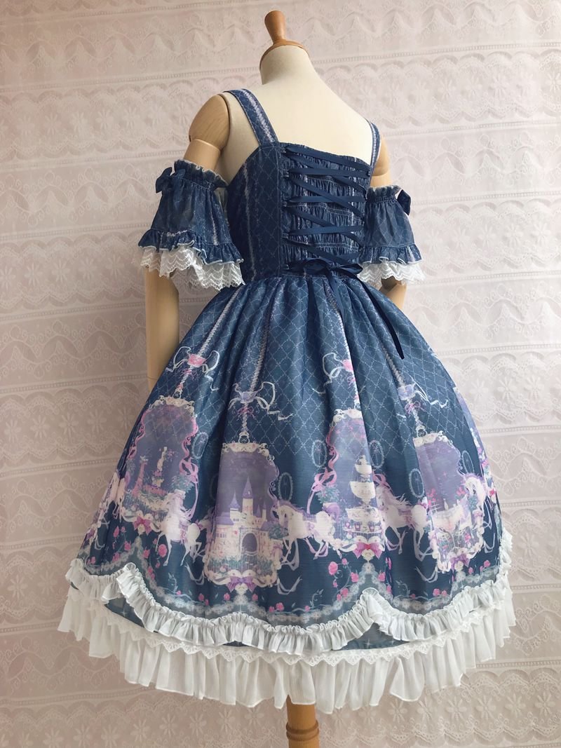 Secret Garden Summer Lolita JSK Dress Sweet Bow