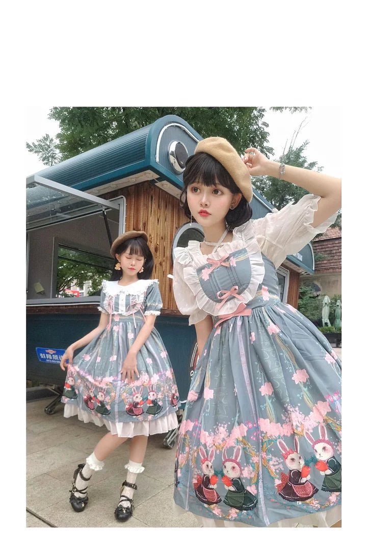 Ivory Sweet Ballet Princess Dress Lace Lolita Cake Dress Blouse