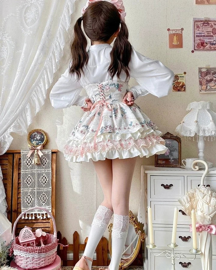 Sweet Cake Tutu Lolita Strappy Skirt