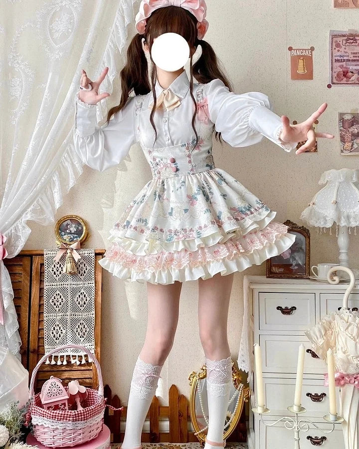 Sweet Cake Tutu Lolita Strappy Skirt