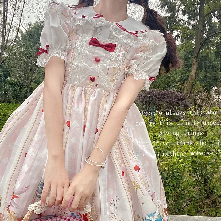 Sweet and Cute Pink Japanese Lolita Rabbit Ears Versatile Shirt Blouse