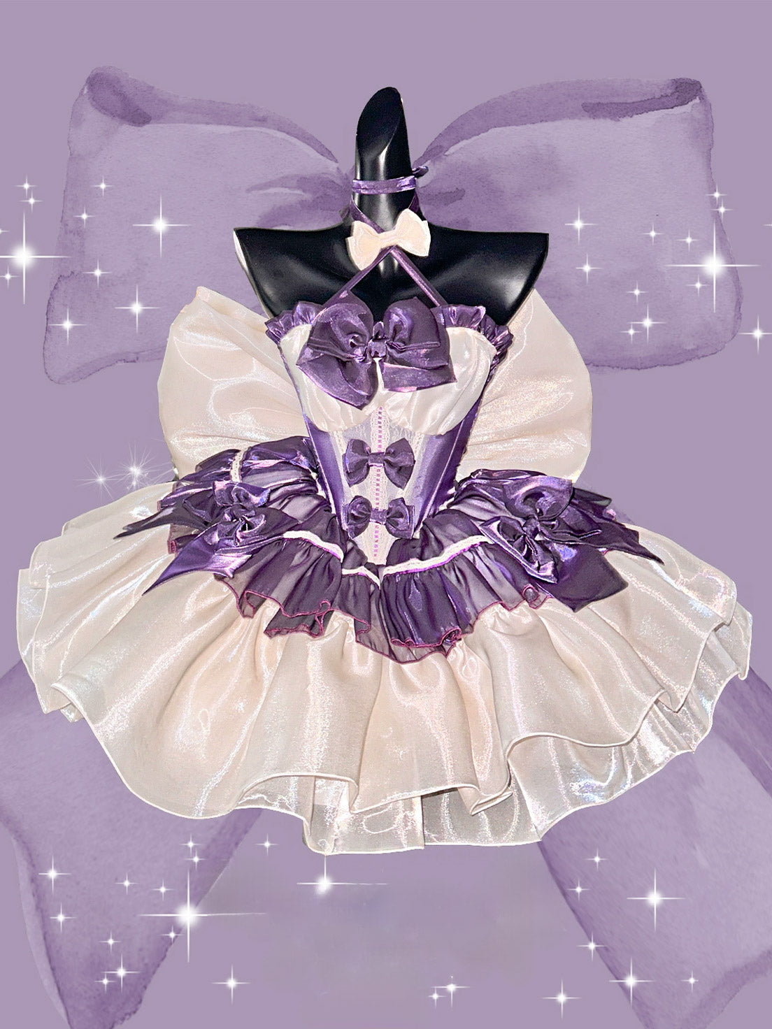 Hime Lolita Gothic Ballet Purple Cake Dress Purple-Themed Birthday Gown