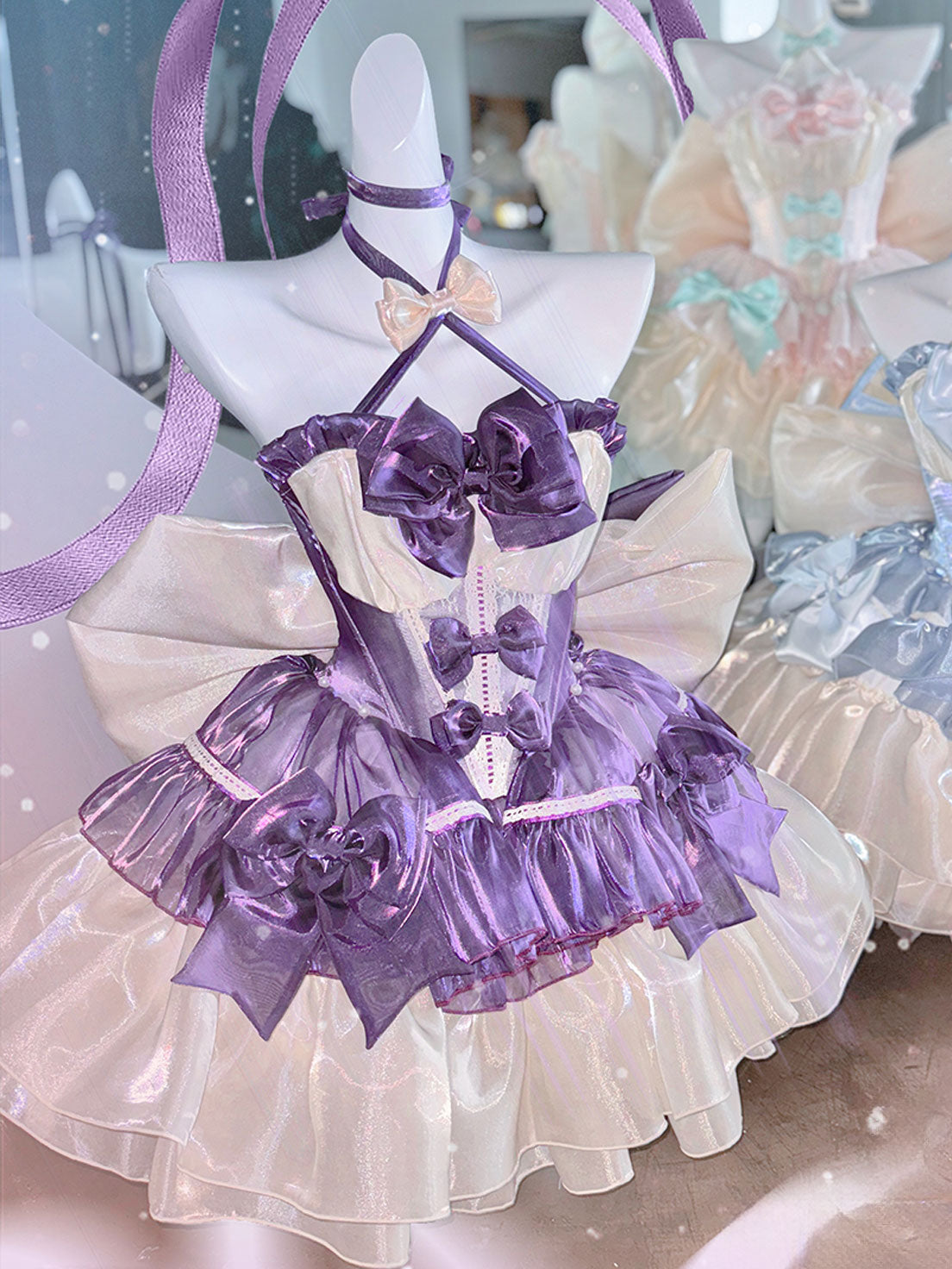 Hime Lolita Gothic Ballet Purple Cake Dress Purple-Themed Birthday Gown