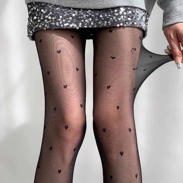Sweet Lolita Heart Speckle Pattern Tights Nylon Lolita Accessories Lolita Stockings