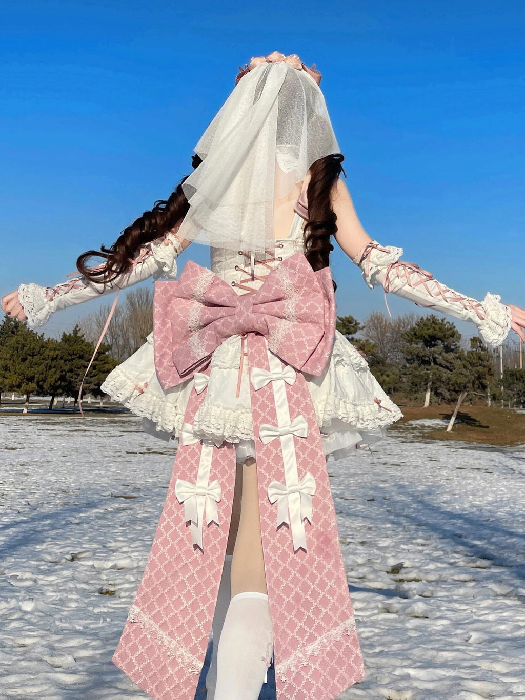 Sweet Lolita Pink Blue Lolita Dress Cute Sweet Lolita Suspender Birthday Bat Mitzvah Princess Dress JSK