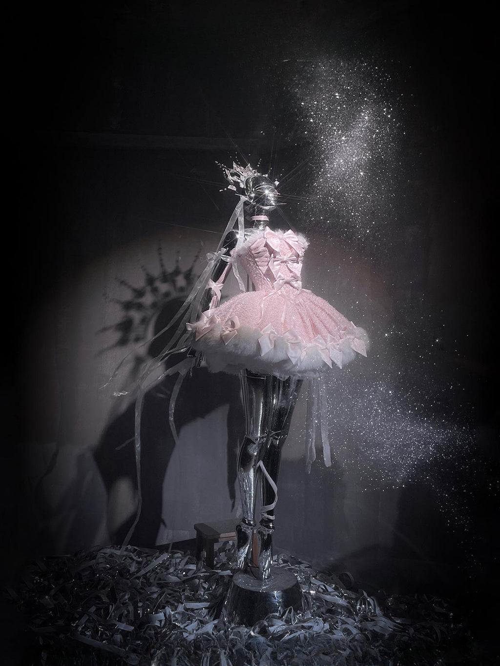 Sweet Lolita Pink Early Snow Autumn Winter Lolita Cake Ruffle Dress