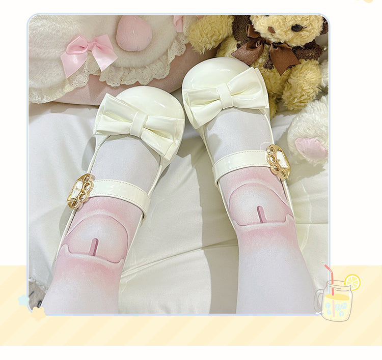 Sweet Lolita Shoes Whimsical Bear Platform Sneakers for Casual Wear