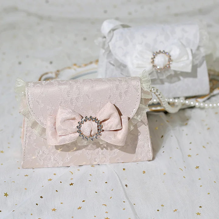 Lolita Bag Pink Vintage French Gentle Daily High-end Three-dimensional Accessories