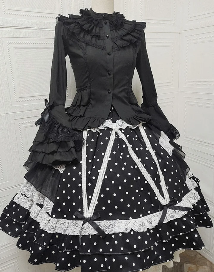 Vintage and Classic Lolita Elegant Victorian Lolita Sweet Lolita Blouse SK Ruffles Skirt Lolita Dresses