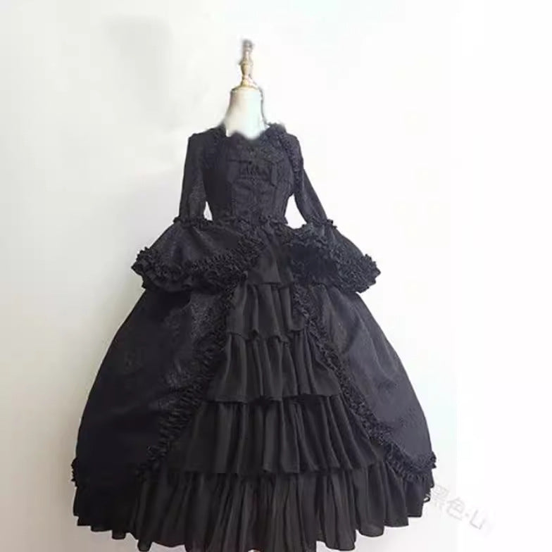 Vintage and Classic Lolita Medieval Court Vintage Victorian Dress Plus Size 4XL Lolita Dress One Piece Dress