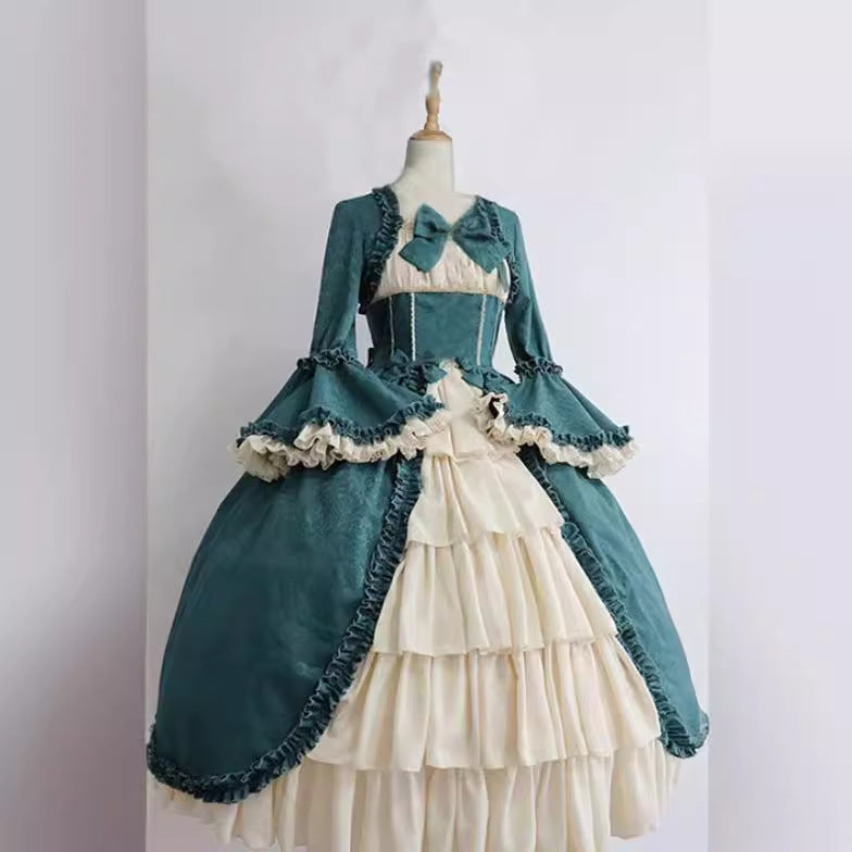 Vintage and Classic Lolita Medieval Court Vintage Victorian Dress Plus Size 4XL Lolita Dress One Piece Dress