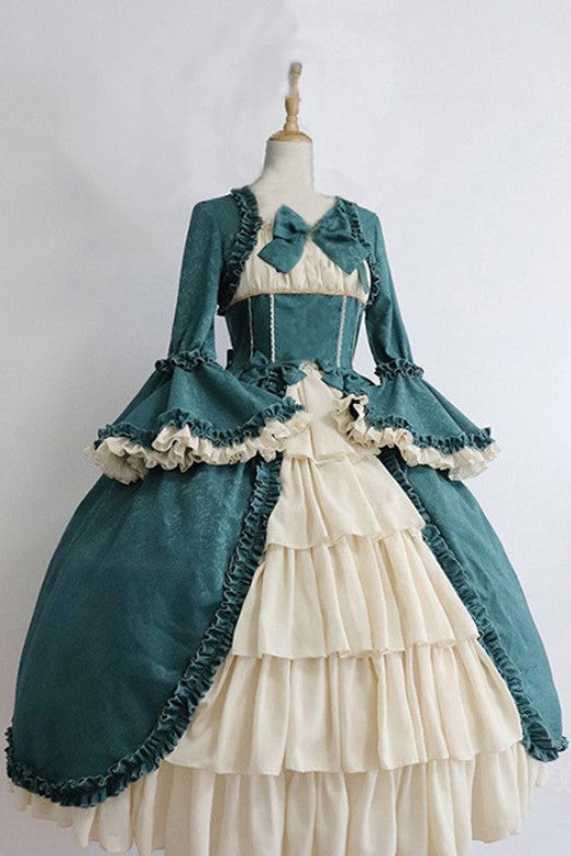 Vintage and Classic Lolita Medieval Court Vintage Victorian Dress Plus Size 4XL Lolita Dress One Piece Dress
