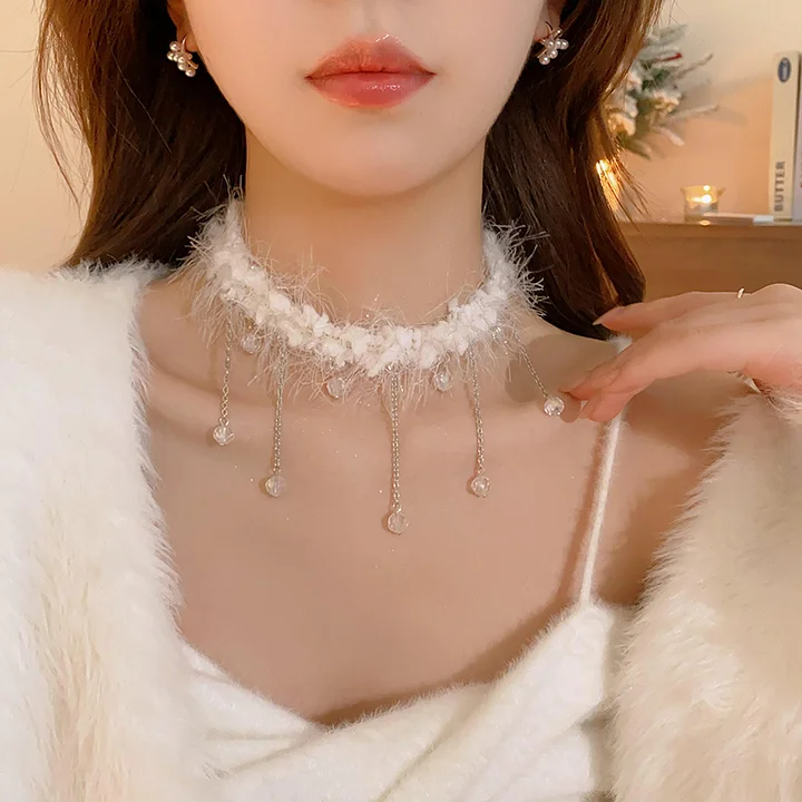 Lolita Necklace Winter Plus Choker Collar Lolita Accessories