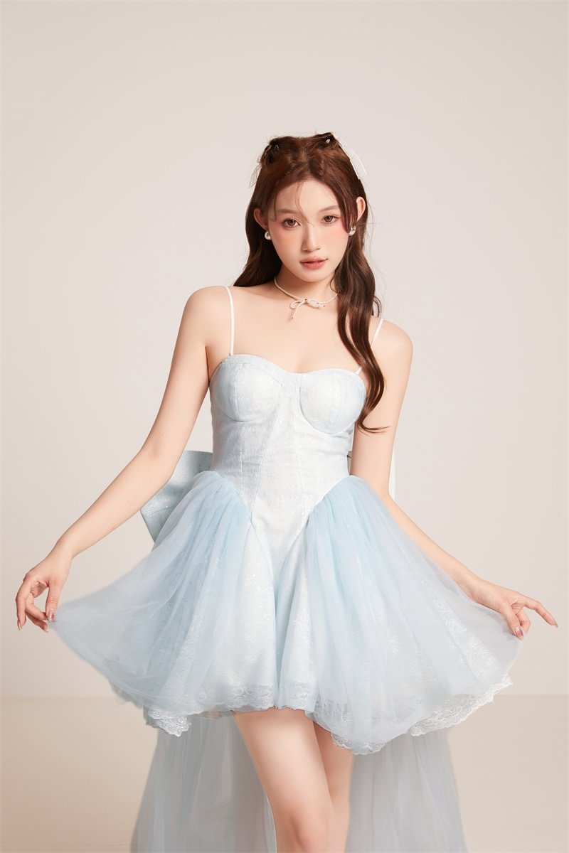 Hime Lolita Ballet Princess Suspender Tube Top Dress Light Lolita Casual Coord