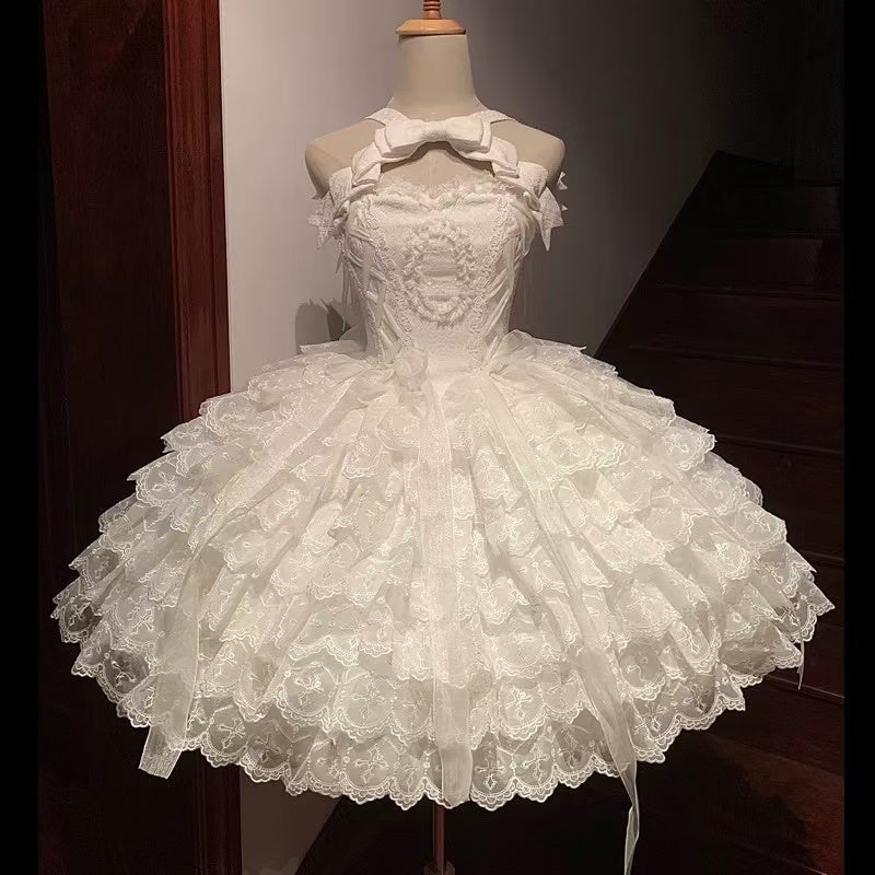 Hime Lolita Light Flower Fairy Beautiful Girl Student Day Bar Mitzvah Princess Dress