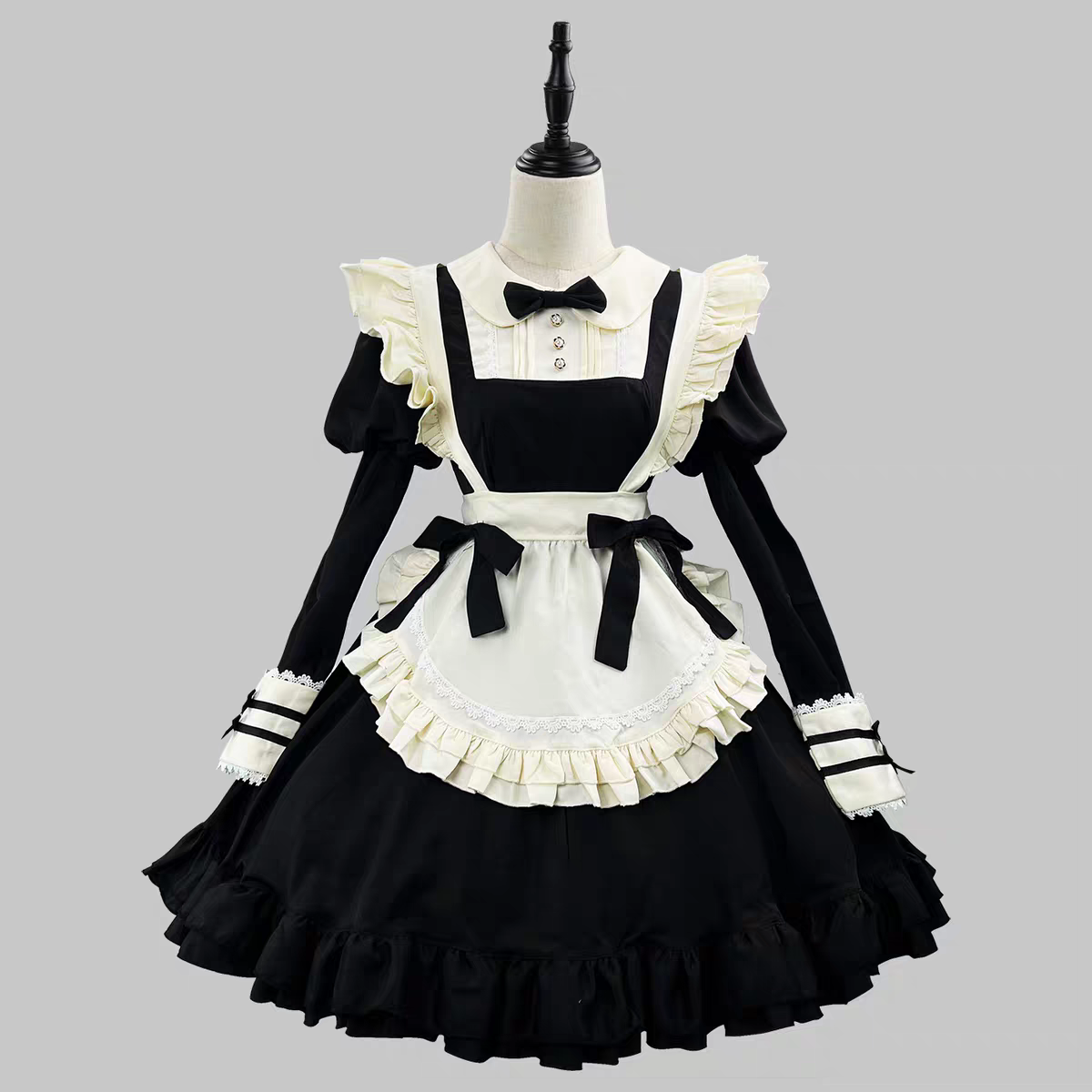 Maid Outfit Plus Size Maid Dress Long Lolita Cafe Cute Japanese 4XL Lolita Dress