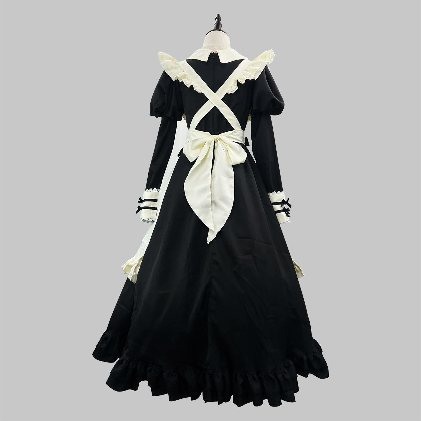 Maid Outfit Plus Size Maid Dress Long Lolita Cafe Cute Japanese 4XL Lolita Dress