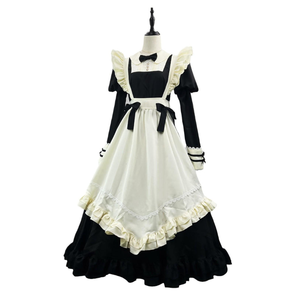 Maid Outfit Plus Size Maid Dress Long Lolita Cafe Cute Japanese 4XL Lolita Dress