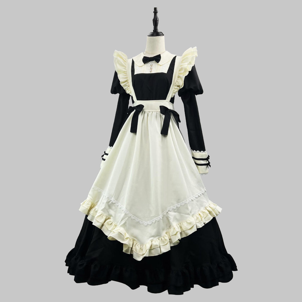 Maid Outfit Plus Size Maid Dress Long Lolita Cafe Cute Japanese 4XL Lolita Dress