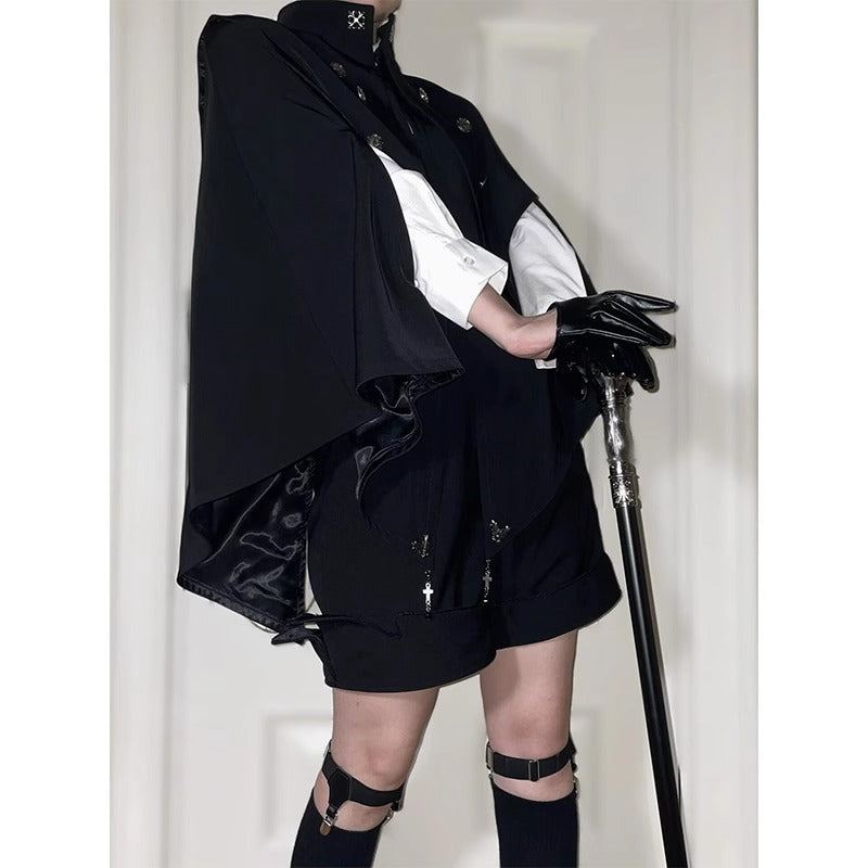Ouji Fashion Cape Coat Lolita Gothic Cloak Lolita Style Prince Costume