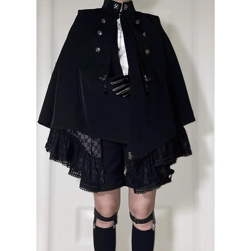 Ouji Fashion Cape Coat Lolita Gothic Cloak Lolita Style Prince Costume