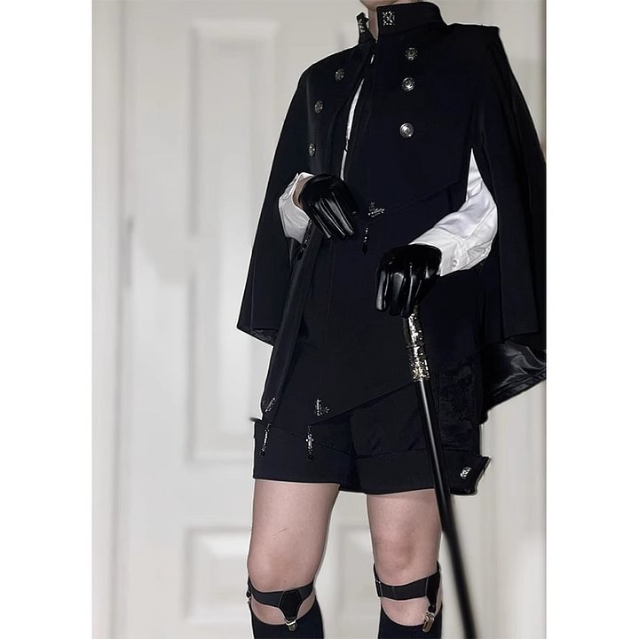Ouji Fashion Cape Coat Lolita Gothic Cloak Lolita Style Prince Costume