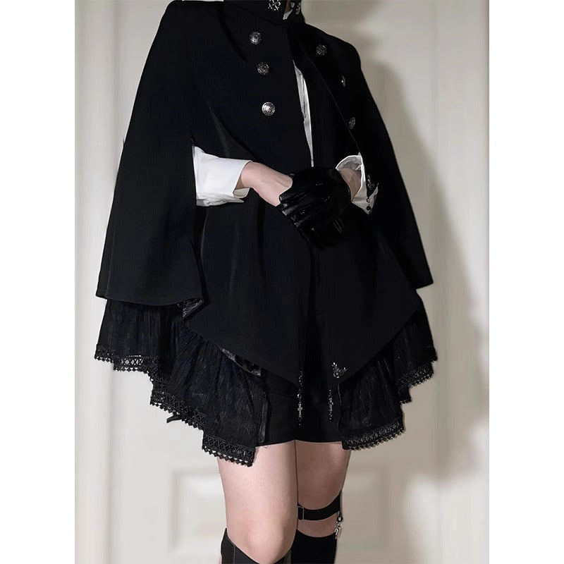 Ouji Fashion Cape Coat Lolita Gothic Cloak Lolita Style Prince Costume