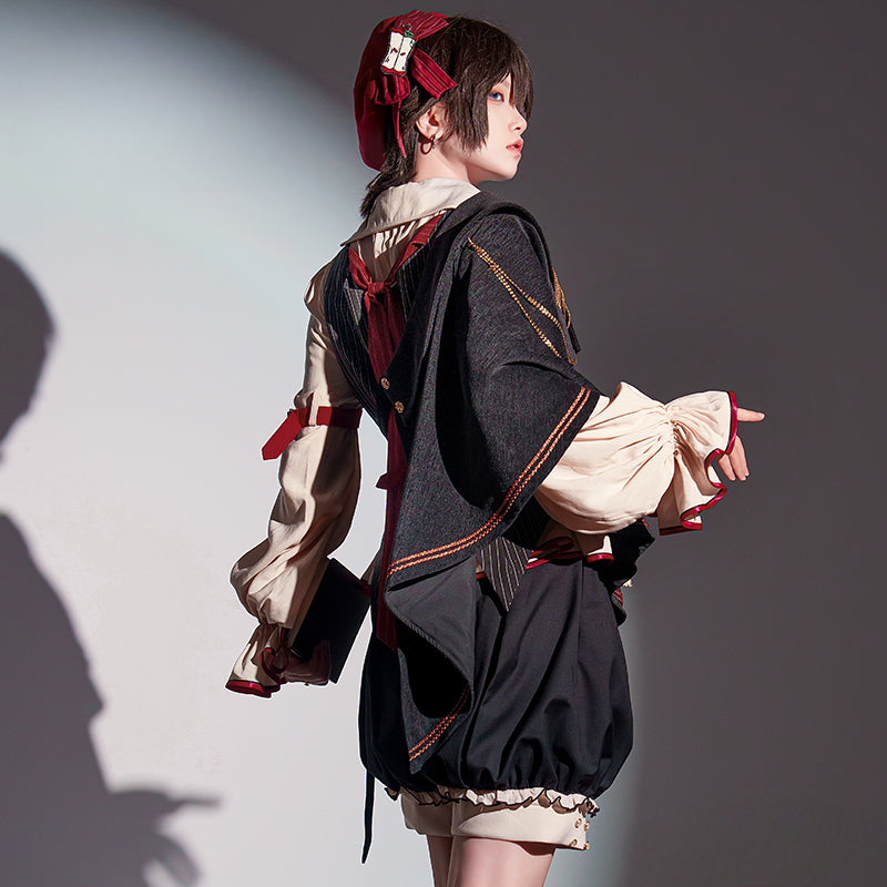 Ouji Fashion Nature Philosophy Themed Layer Outfit Set Vest