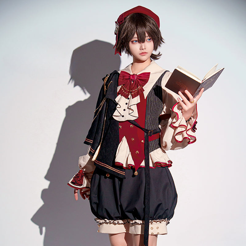 Ouji Fashion Nature Philosophy Themed Layer Outfit Set Vest