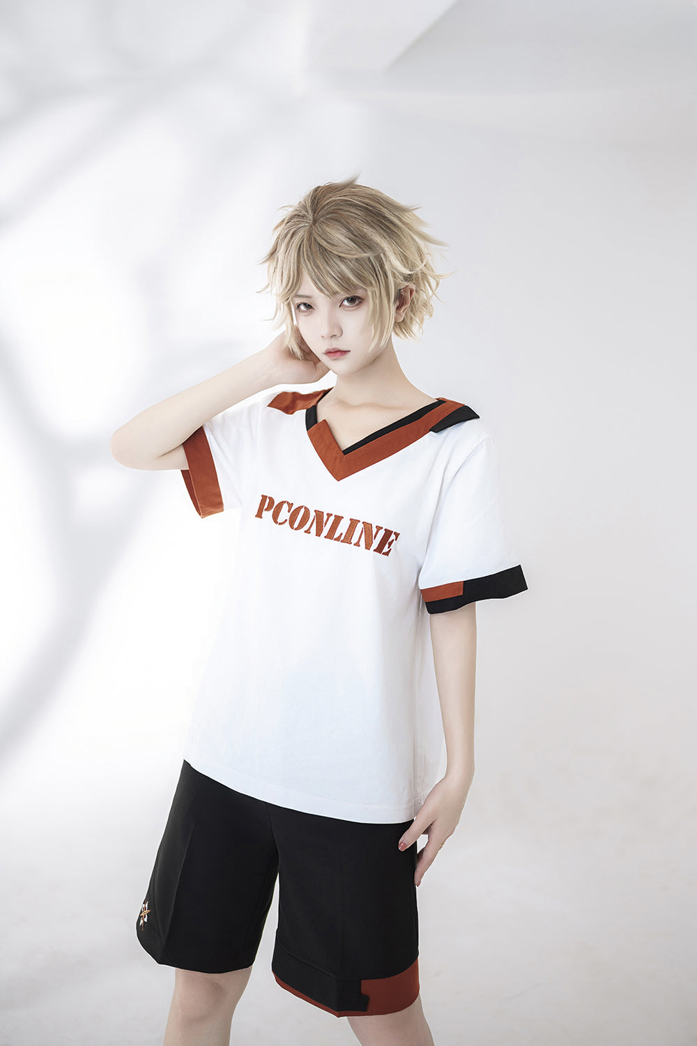 Ouji Fashion Summer Princess Chronicles Color Block Trim Shirt Shorts Set