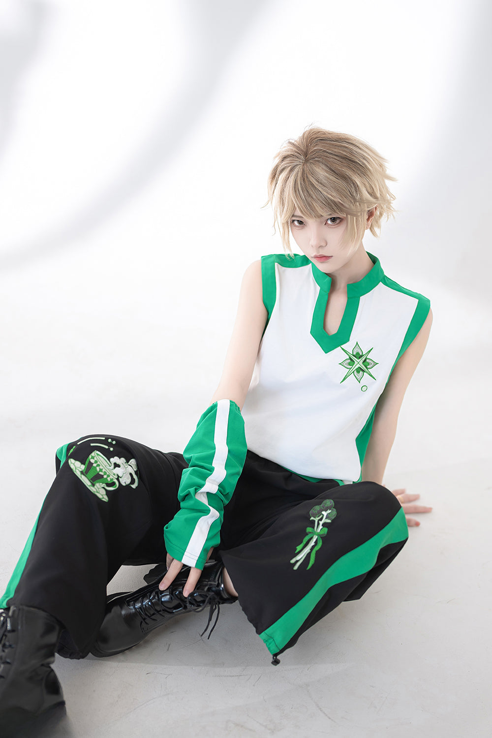 Ouji Fashion Summer Princess Chronicles Gaming Inspired Vest Shirt Pants Set