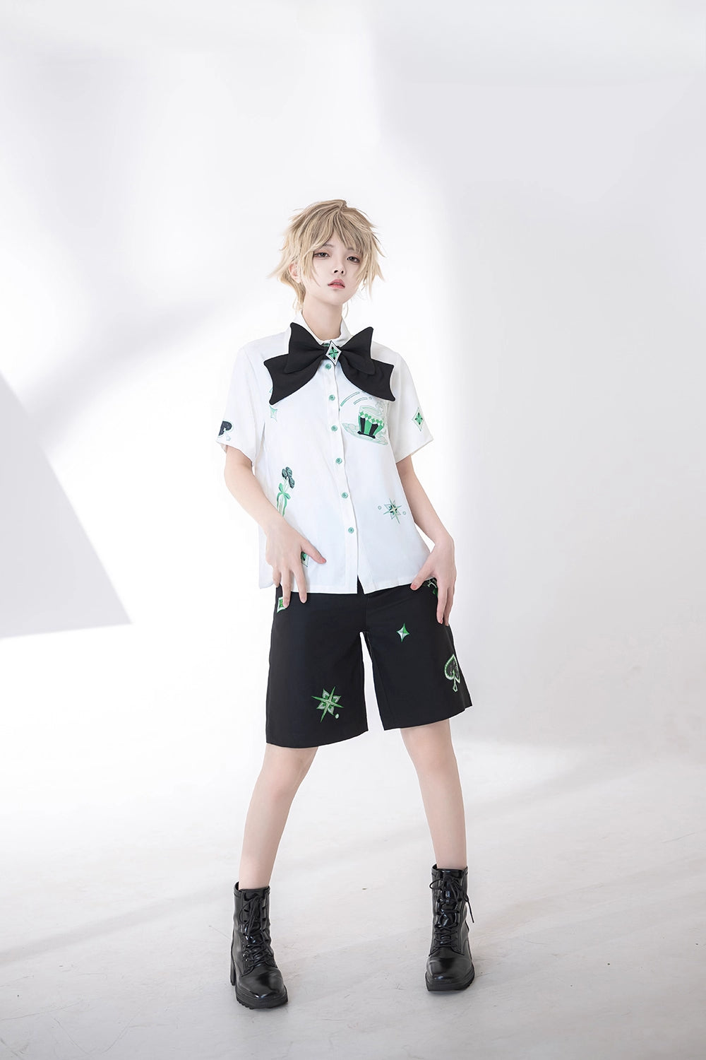 Ouji Fashion Summer Princess Chronicles Graphic Shirt Shorts Set